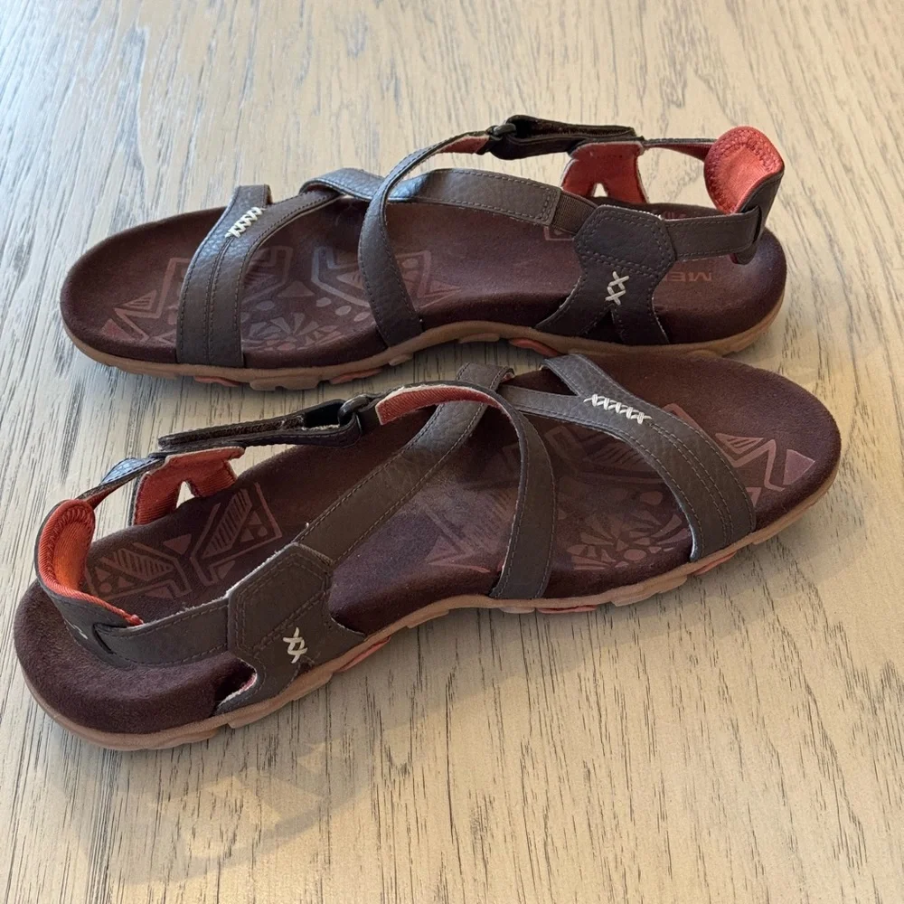 Merrell Sandapur Rose convertible strappy leather sandals women’s size 9 - Picture 3 of 9